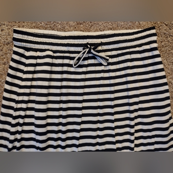 dip Black and White Striped Midi Skirt - Picture 2 of 7